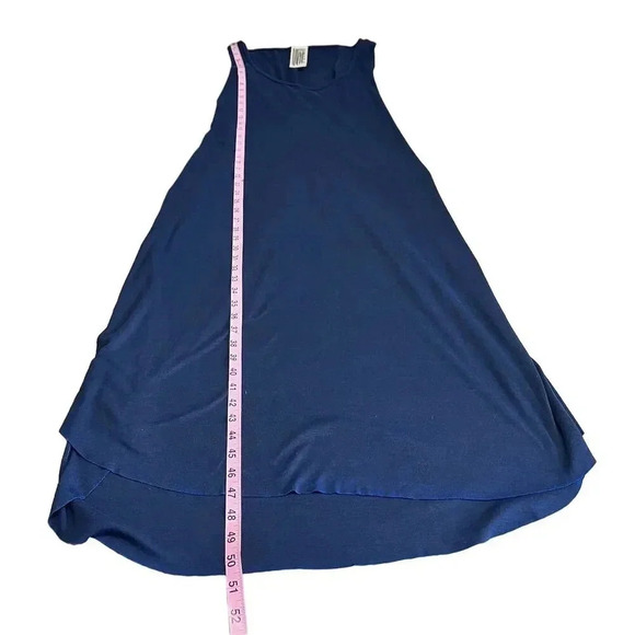 Free People Women's Sleeveless Tank Maxi Dress Blue Size L - Picture 7 of 12